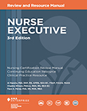 Image of the book cover for 'Nurse Executive Review and Resource Manual'