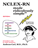 Image of the book cover for 'NCLEX-RN Made Ridiculously Simple'