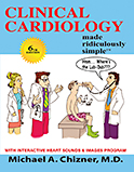 Image of the book cover for 'Clinical Cardiology Made Ridiculously Simple'