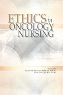 Image of the book cover for 'Ethics in Oncology Nursing'