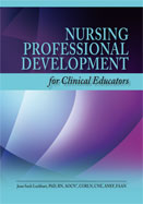 Image of the book cover for 'Nursing Professional Development for Clinical Educators'