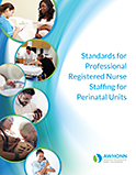 Image of the book cover for 'Standards for Professional Registered Nurse Staffing for Perinatal Units'
