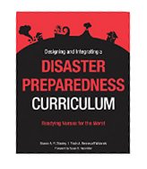 Image of the book cover for 'Designing and Integrating a Disaster Preparedness Curriculum'