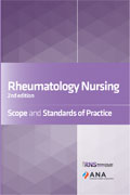 Image of the book cover for 'Rheumatology Nursing: Scope and Standards of Practice'