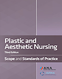 Image of the book cover for 'Plastic and Aesthetic Nursing: Scope and Standards of Practice'