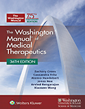 Image of the book cover for 'The Washington Manual of Medical Therapeutics'