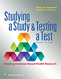 Image of the book cover for 'Studying a Study & Testing a Test'