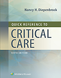 Image of the book cover for 'Quick Reference to Critical Care'
