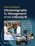Image of the book cover for 'Irwin & Rippe's Ultrasonography for Management of the Critically Ill'