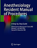 Image of the book cover for 'Anesthesiology Resident Manual of Procedures'