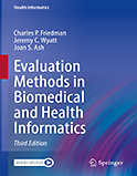Image of the book cover for 'Evaluation Methods in Biomedical and Health Informatics'