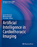 Image of the book cover for 'Artificial Intelligence in Cardiothoracic Imaging'