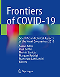 Image of the book cover for 'Frontiers of COVID-19'