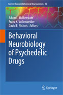 Image of the book cover for 'Behavioral Neurobiology of Psychedelic Drugs'