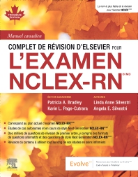 Image of the book cover for 'Manuel Canadien Complet de Révision D'Elsevier pour l'examen NCLEX-RN®/MD'