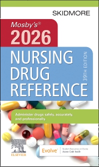 Image of the book cover for 'Mosby's 2026 Nursing Drug Reference'