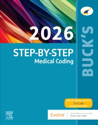Image of the book cover for 'Buck's Step-By-Step Medical Coding, 2026 Edition'