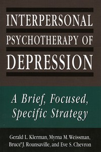 Image of the book cover for 'Interpersonal Psychotherapy of Depression'