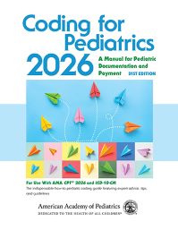 Image of the book cover for 'Coding for Pediatrics 2026'