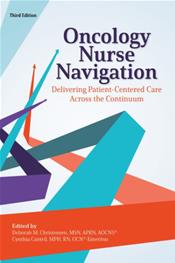 Image of the book cover for 'Oncology Nurse Navigation'
