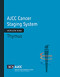 Image of the book cover for 'AJCC Cancer Staging System: Thymus – Version 9'