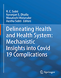 Image of the book cover for 'Delineating Health and Health System: Mechanistic Insights into Covid 19 Complications'